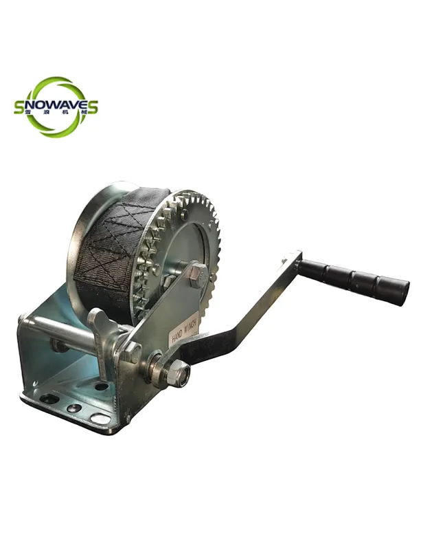 boat winch with brake